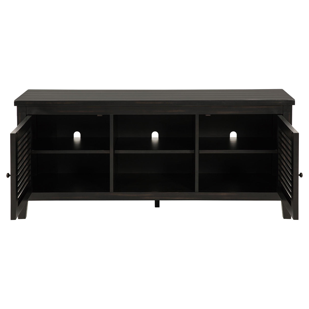  Coaster Furniture Concord 701782 2-door 60-inch TV Stand Console - Distressed Java IMAGE 3