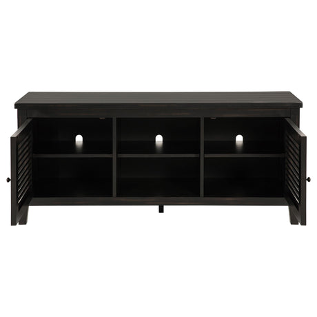  Coaster Furniture Concord 701782 2-door 60-inch TV Stand Console - Distressed Java IMAGE 3