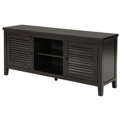 Coaster Furniture Concord 701782 2-door 60-inch TV Stand Console - Distressed Java IMAGE 4