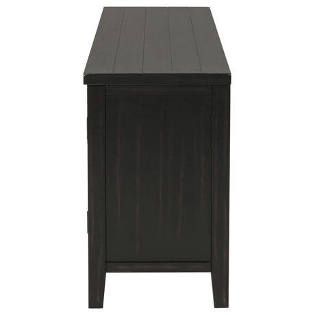  Coaster Furniture Concord 701782 2-door 60-inch TV Stand Console - Distressed Java IMAGE 5