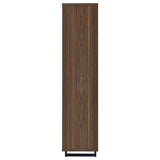  Coaster Furniture Maddox 801863 71-inch 3-shelf Cabinet Bookcase - Walnut IMAGE 5