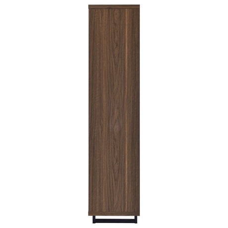  Coaster Furniture Maddox 801863 71-inch 3-shelf Cabinet Bookcase - Walnut IMAGE 5