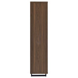  Coaster Furniture Maddox 801863 71-inch 3-shelf Cabinet Bookcase - Walnut IMAGE 9