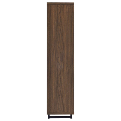  Coaster Furniture Maddox 801863 71-inch 3-shelf Cabinet Bookcase - Walnut IMAGE 9