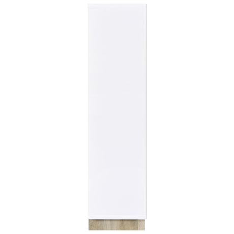  Coaster Furniture Dalton 980075 65-inch 6-shelf Bookcase - White and Distressed Pine IMAGE 3
