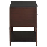  Coaster Furniture Zimmerlee 930221 2-Drawer Side Table with Shelf - Rust Brown IMAGE 7