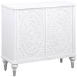  Coaster Furniture Cardella 950411 2-door Mandala Accent Cabinet - Distressed White IMAGE 1