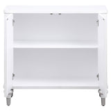  Coaster Furniture Cardella 950411 2-door Mandala Accent Cabinet - Distressed White IMAGE 3