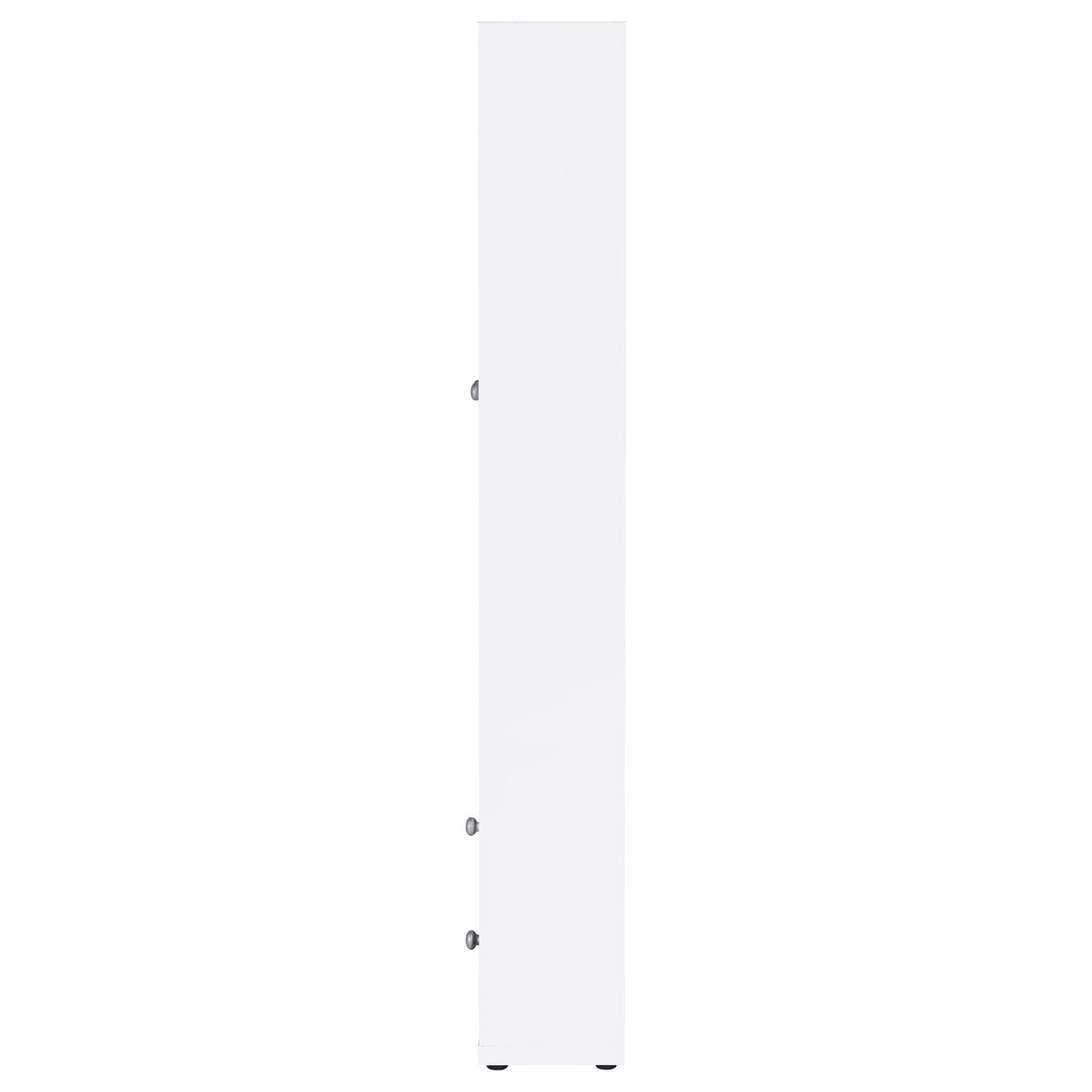  Coaster Furniture Hawthorne 953477 4-shelf Glass Door Tall Cabinet with Drawers - White IMAGE 5