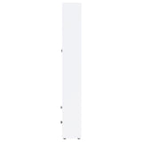  Coaster Furniture Hawthorne 953477 4-shelf Glass Door Tall Cabinet with Drawers - White IMAGE 5