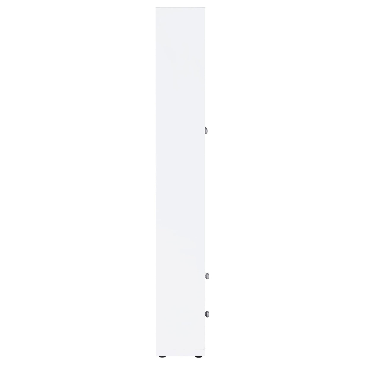  Coaster Furniture Hawthorne 953477 4-shelf Glass Door Tall Cabinet with Drawers - White IMAGE 8
