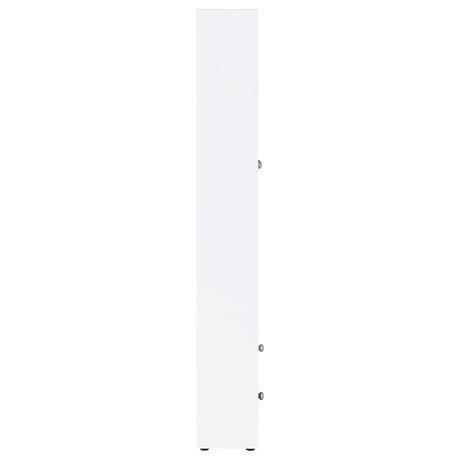  Coaster Furniture Hawthorne 953477 4-shelf Glass Door Tall Cabinet with Drawers - White IMAGE 8