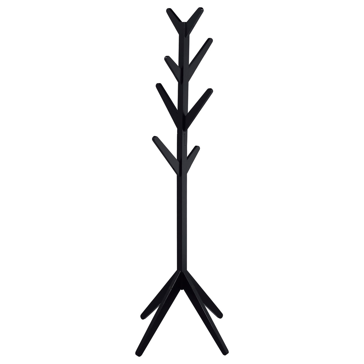  Coaster Furniture Margaret 983272 Solid Wood Coat Rack Clothing Hanger - Black IMAGE 1
