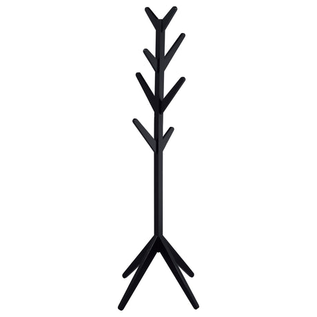  Coaster Furniture Margaret 983272 Solid Wood Coat Rack Clothing Hanger - Black IMAGE 1