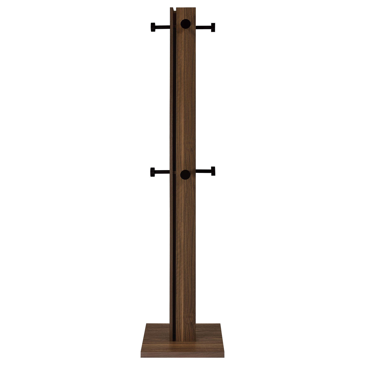  Coaster Furniture Rikkie 983281 Engineered Wood Coat Rack - Walnut IMAGE 2
