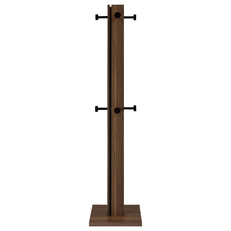  Coaster Furniture Rikkie 983281 Engineered Wood Coat Rack - Walnut IMAGE 2