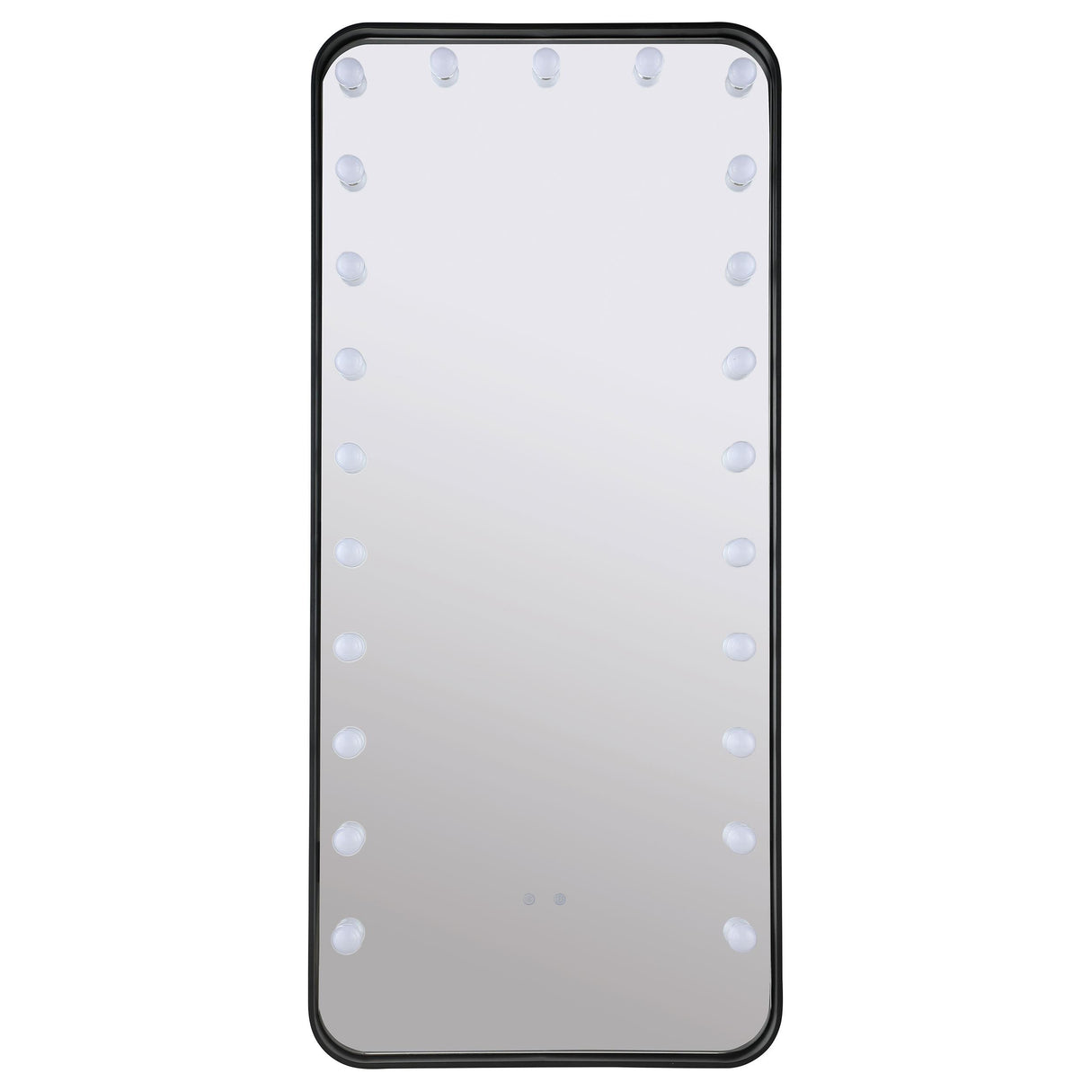  Coaster Furniture Canton 961577 32 x 71 Inch LED Standing Mirror with Speakers - Black IMAGE 5