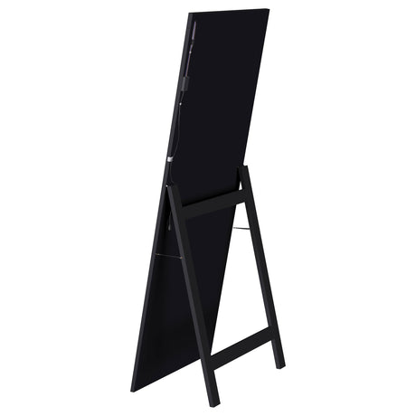 Coaster Furniture Windrose 960962 28 x 67 Inch Tempered LED Standing Mirror - Black IMAGE 13