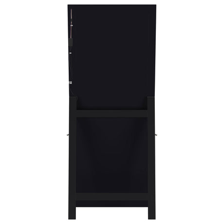  Coaster Furniture Windrose 960962 28 x 67 Inch Tempered LED Standing Mirror - Black IMAGE 14