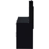  Coaster Furniture Flora 930219 2-drawer Vanity Set with LED Mirror - Black High Gloss IMAGE 10