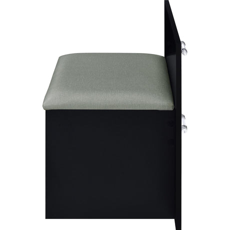  Coaster Furniture Flora 930219 2-drawer Vanity Set with LED Mirror - Black High Gloss IMAGE 15
