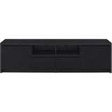  Coaster Furniture Winfield 706223 78-inch 2-door TV Stand Media Console - Black IMAGE 4