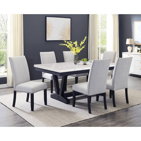  Crown Mark Varley 1320T-4272 Genuine Marble Dining Table IMAGE 10