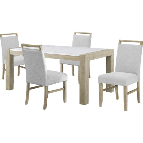  Crown Mark Hazel 1321T-3866 Genuine Marble Dining Table IMAGE 4