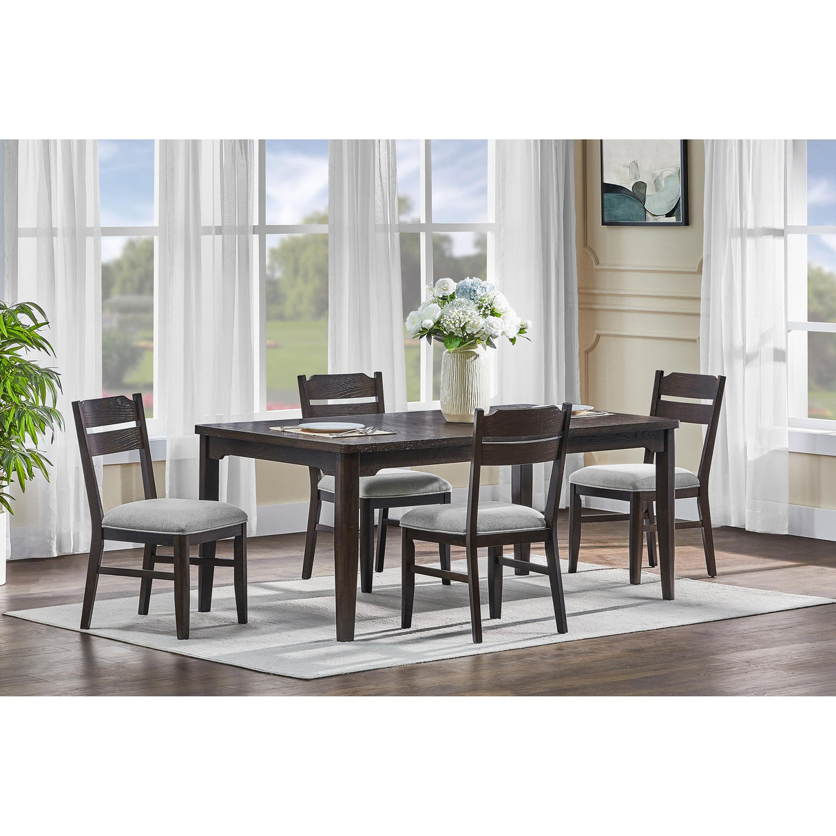  Crown Mark Higgins 2204T-4072 Dining Table IMAGE 2