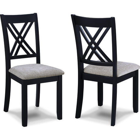  Crown Mark Eloise 2430SET-LG 7 pc Dinette - Light Grey IMAGE 3