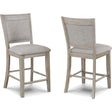  Crown Mark Fulton 2727MB-S-24 Counter Height Chair - White Oak IMAGE 1