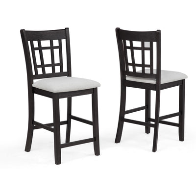  Crown Mark Hartwell 2795BK-S-24 Counter Height Chair - Charcoal Black IMAGE 1