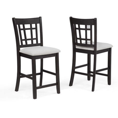  Crown Mark Hartwell 2795BK-S-24 Counter Height Chair - Charcoal Black IMAGE 1