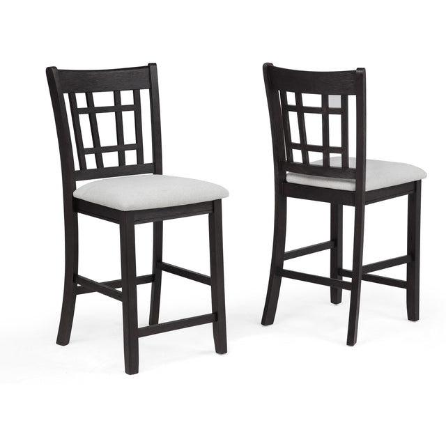  Crown Mark Hartwell 2795BK-S-24 Counter Height Chair - Charcoal Black IMAGE 1