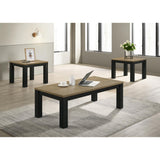  Crown Mark Theo 4168SET-NAT 3 pc Cocktail Table Set - Natural IMAGE 1