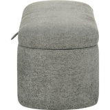  Crown Mark Philipa 4924LG-BENCH Storage Bench - Light Grey Tweed IMAGE 4