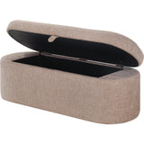  Crown Mark Philipa 4924MV-BENCH Storage Bench - Mauve Tweed IMAGE 2