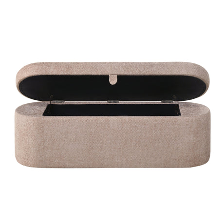  Crown Mark Philipa 4924MV-BENCH Storage Bench - Mauve Tweed IMAGE 3