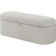  Crown Mark Philipa 4924OT-BENCH Storage Bench - Oatmeal Tweed IMAGE 1
