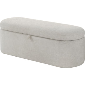 Crown Mark Philipa 4924OT-BENCH Storage Bench - Oatmeal Tweed IMAGE 1