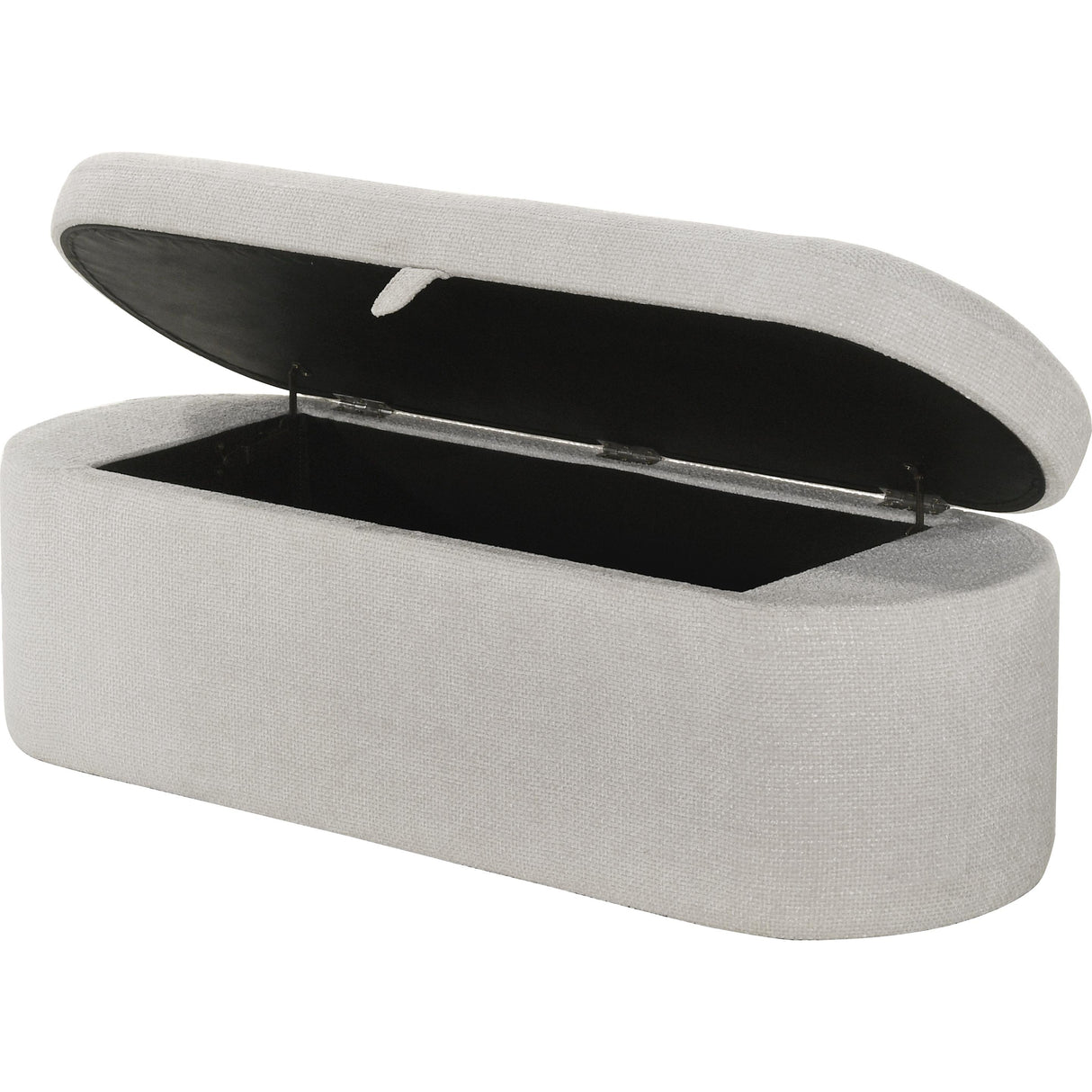  Crown Mark Philipa 4924OT-BENCH Storage Bench - Oatmeal Tweed IMAGE 2
