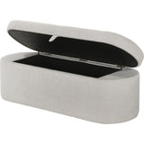  Crown Mark Philipa 4924OT-BENCH Storage Bench - Oatmeal Tweed IMAGE 2