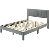  Crown Mark Lucia 5097LG-F Full Bed - Light Grey IMAGE 2