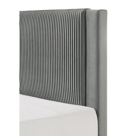  Crown Mark Lucia 5097LG-T Twin Bed - Light Grey IMAGE 3
