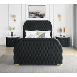  Crown Mark Natalia 5115BK-2 2-Drawer Nightstand - Black IMAGE 5