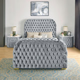  Crown Mark Natalia 5115GY-2 2-Drawer Nightstand - Grey IMAGE 3