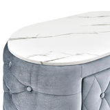  Crown Mark Natalia 5115GY-2 2-Drawer Nightstand - Grey IMAGE 5