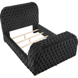  Crown Mark Natalia 5115BK-K King Bed with Fireplace and TV Lift - Black IMAGE 2