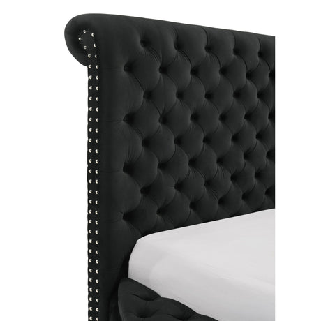  Crown Mark Brigitte 5202BK-K King Bed - Black IMAGE 6