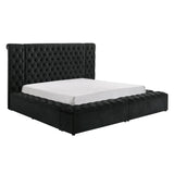  Crown Mark Liliana 5203BK-Q Queen Bed - Black IMAGE 1
